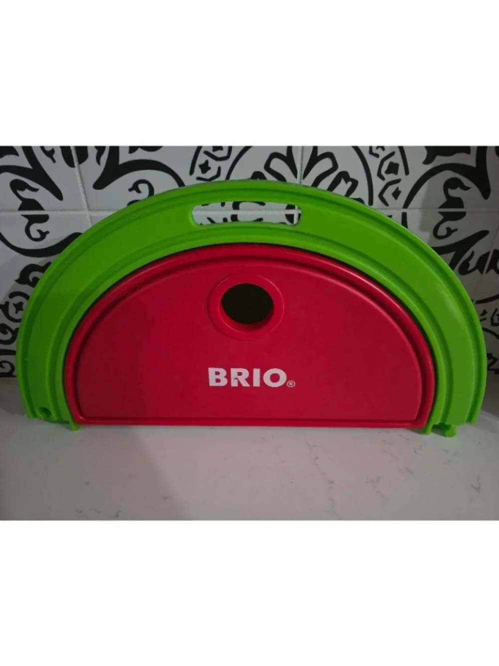 Brio My First Take Along Set 33711 7 pc Train Set with Case Wooden Track Railway